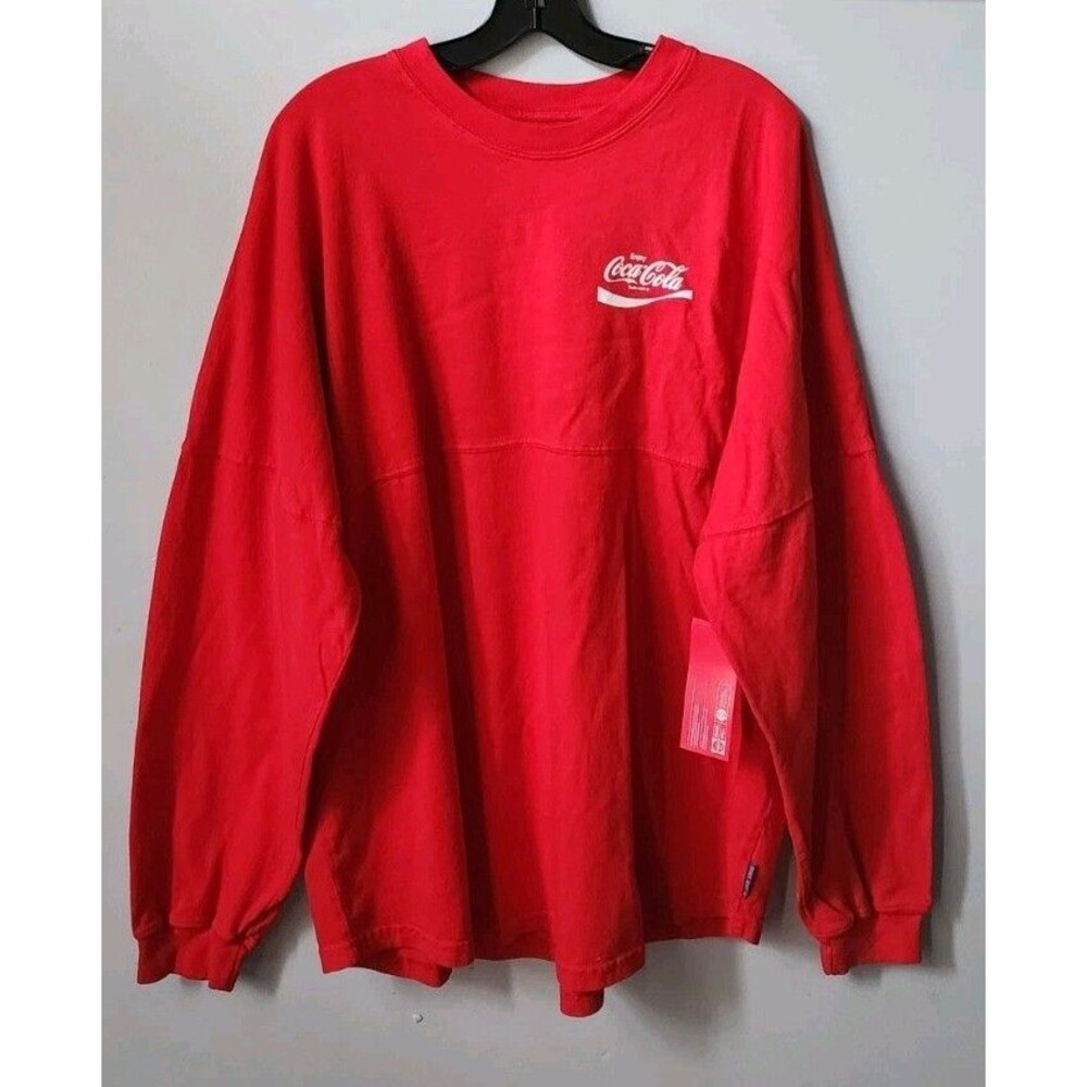 New Coca-Cola Coke X Spirit Jersey Unisex Tee Red Unisex long sleeve jersey XL - Picture 3 of 14
